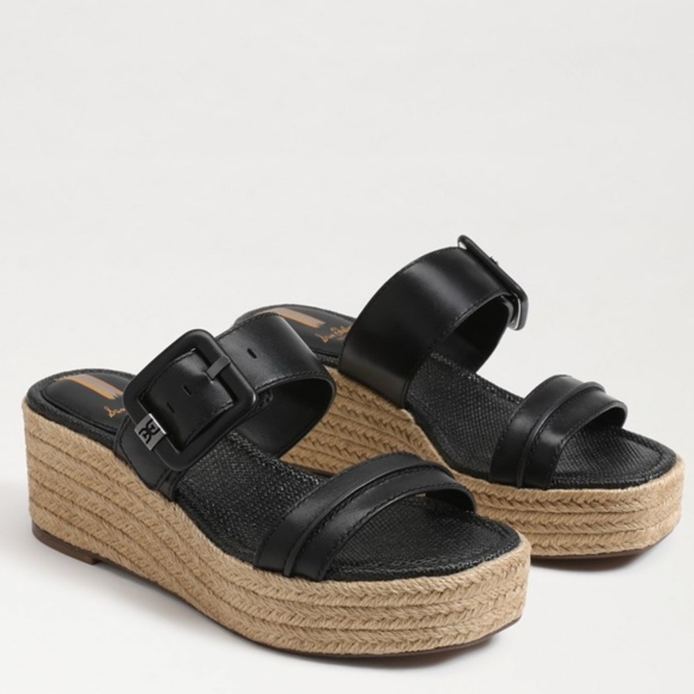 Sam Edelman Carson Espadrille Wedge Sandals Women’s Size 10 Leather Upper